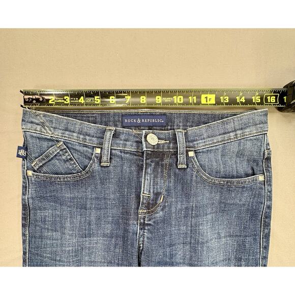 Rock Republic Berlin Jeans Women’s Size 6M Dark Wash Denim - Picture 3 of 9